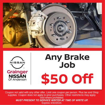 Any Brake Job $50 Off