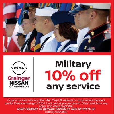 10% Off Military Discount