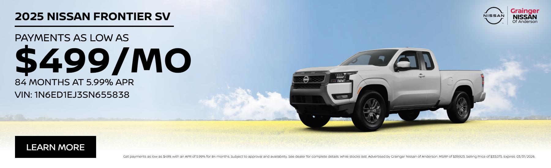 2025 NISSAN FRONTIER SV