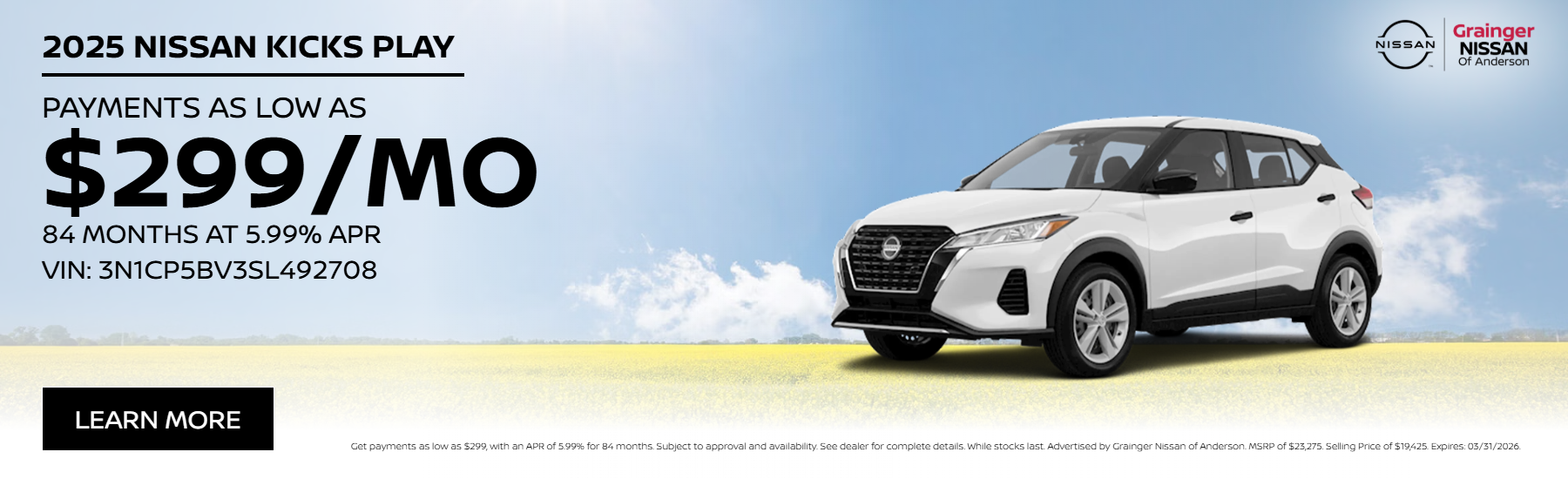 2025 NISSAN KICKS PLAY