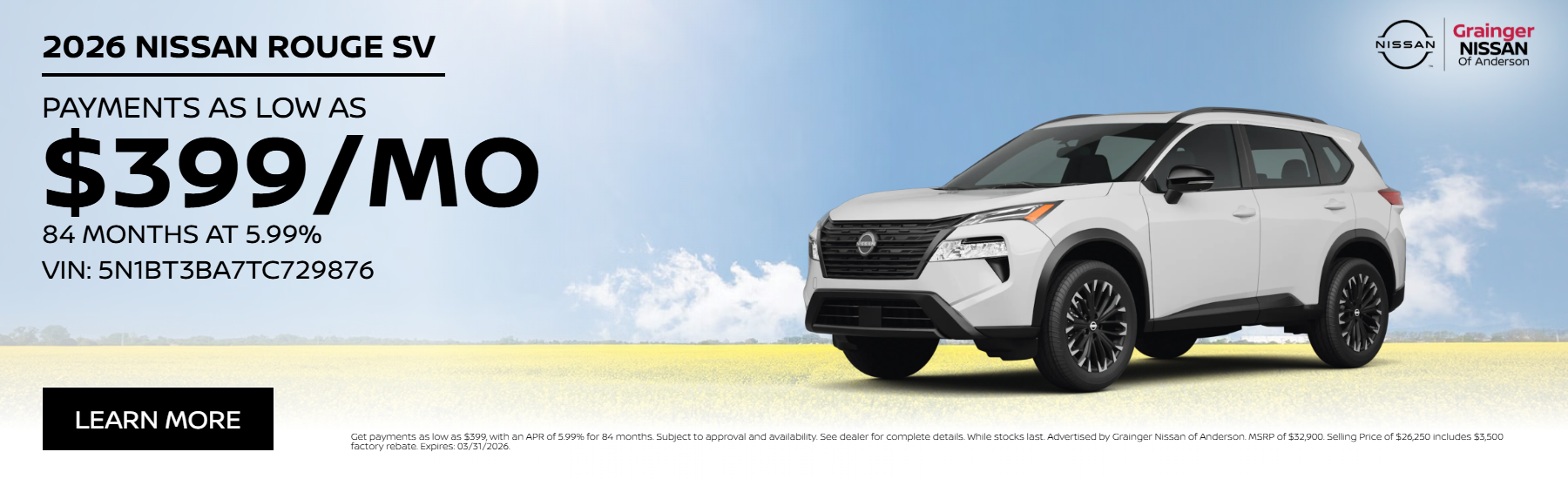 2026 NISSAN ROUGE SV