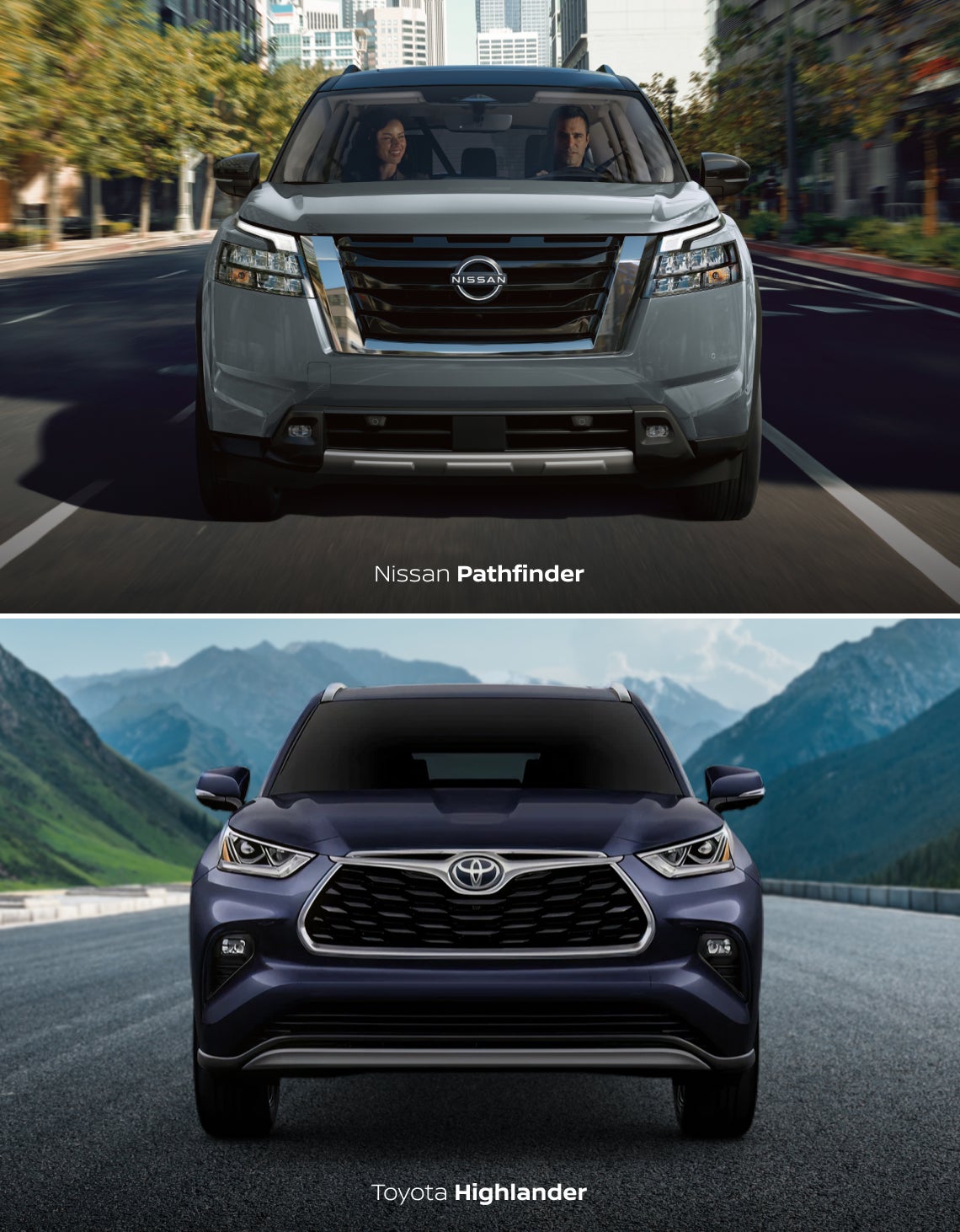 Nissan Pathfinder vs. Toyota Highlander Specs